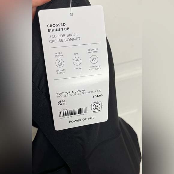 NWT Athleta crossed bikini top - Picture 5 of 8